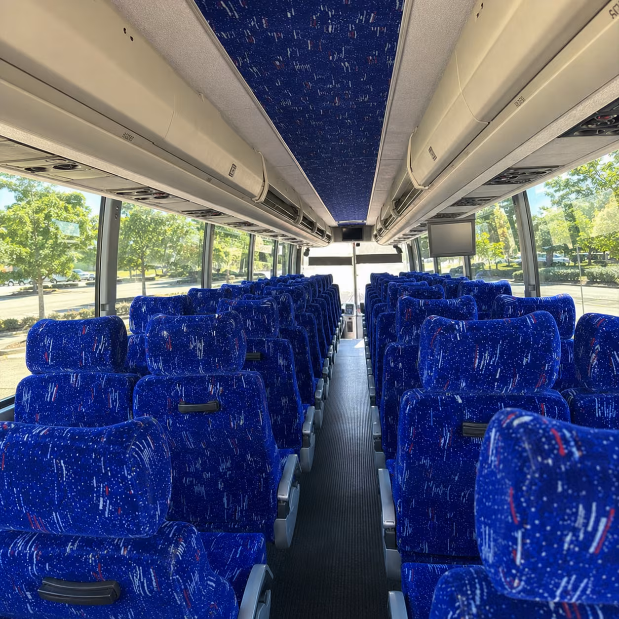 north charleston charter bus interior